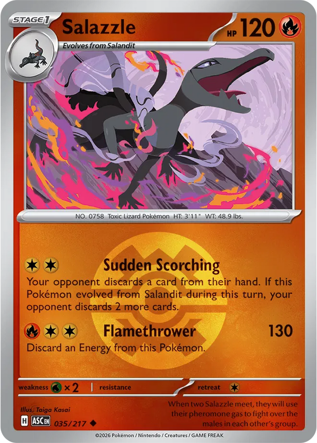 Salazzle (Quick Ball) Ascended Heroes Uncommon 035/217