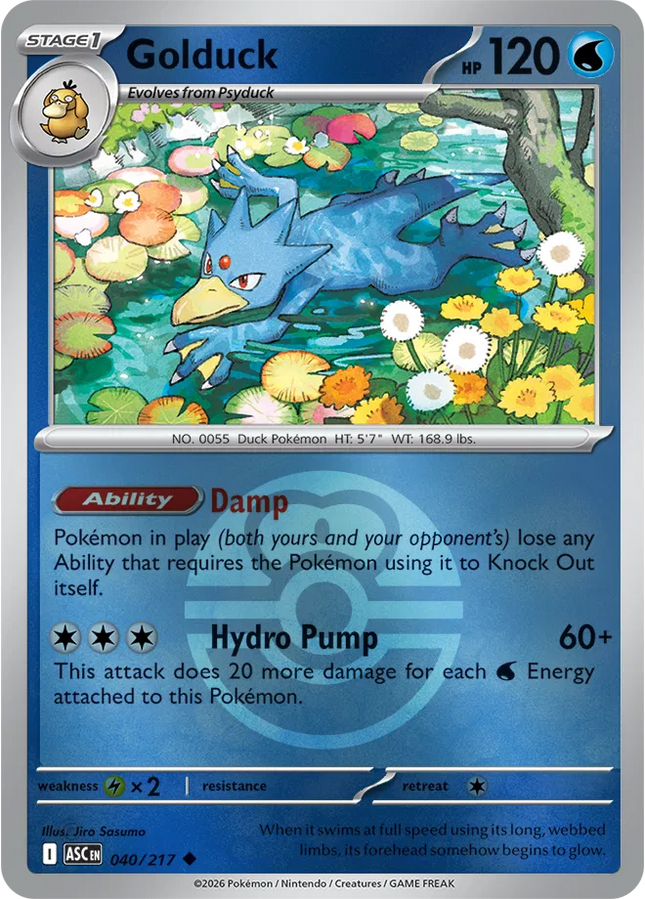 Golduck (Love Ball) Ascended Heroes Uncommon 040/217