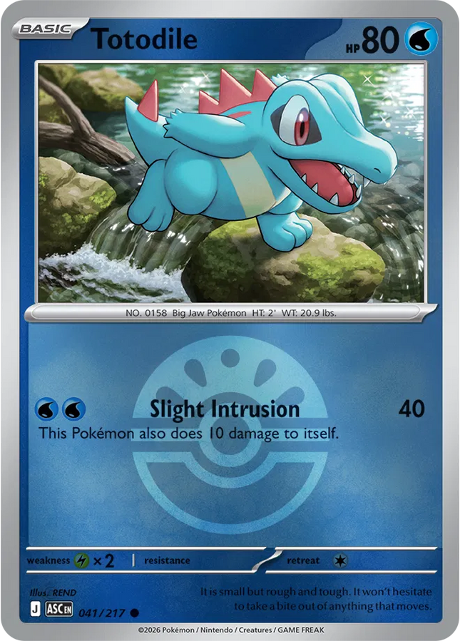 Totodile (Friend Ball) Ascended Heroes Common 041/217