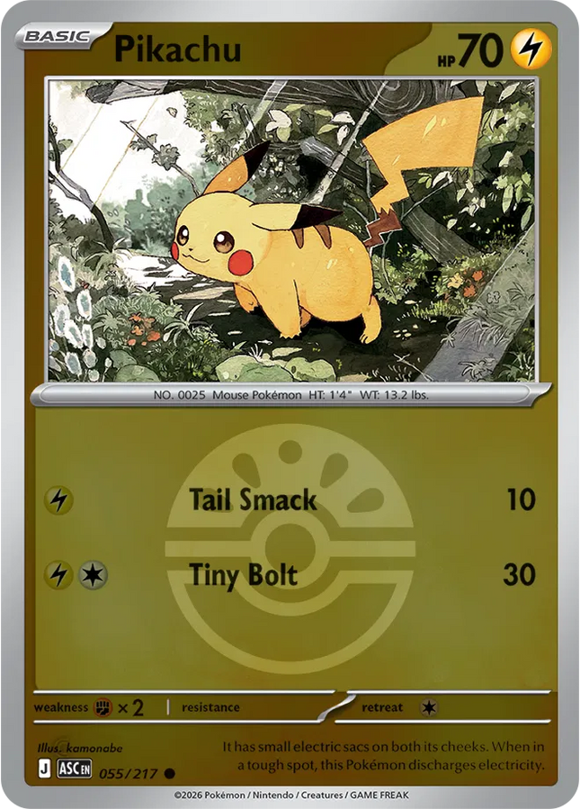 Pikachu (Friend Ball) Ascended Heroes Common 055/217