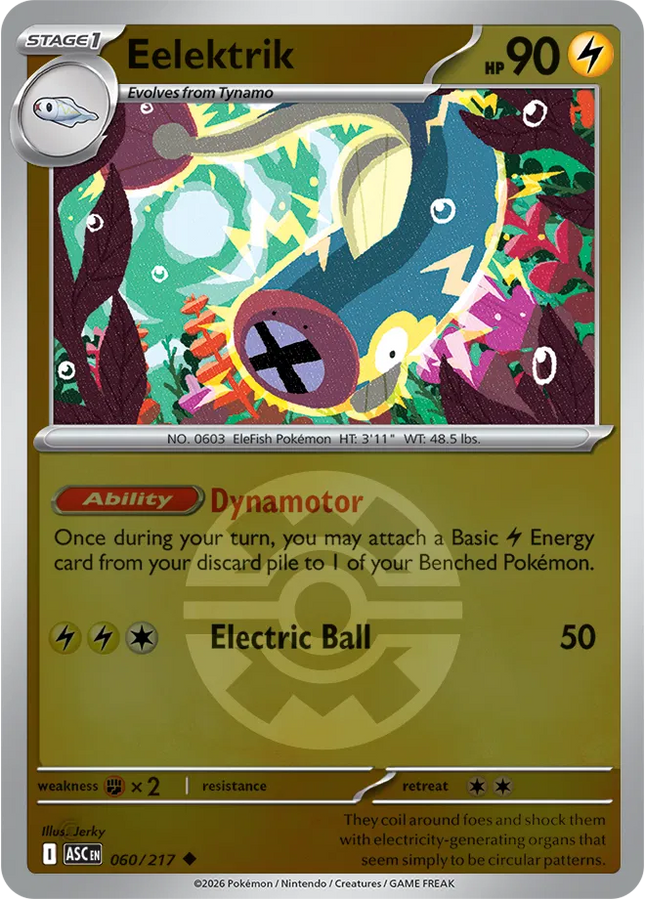 Eelektrik (Quick Ball) Ascended Heroes Uncommon 060/217