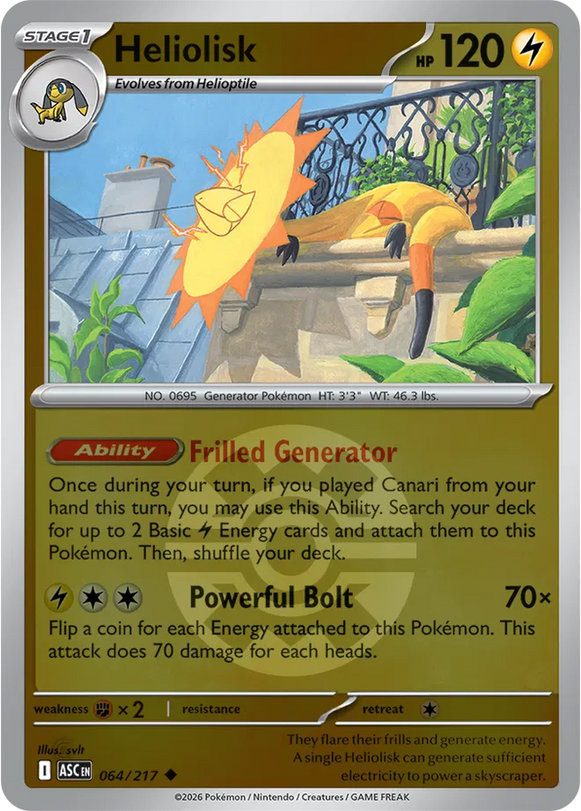Heliolisk (Quick Ball) Ascended Heroes Uncommon 064/217
