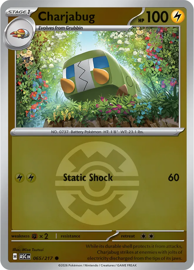 Charjabug (Quick Ball) Ascended Heroes Common 065/217