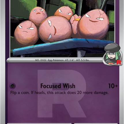 Team Rocket's exeggcute (Team Rocket) Ascended Heroes Common 077/217