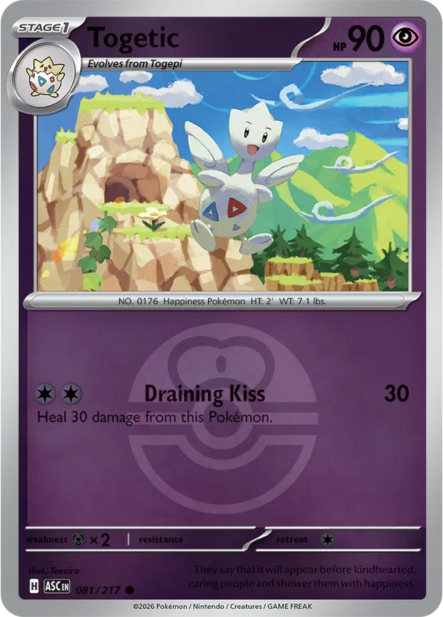 Togetic (Love Ball) Ascended Heroes Common 081/217