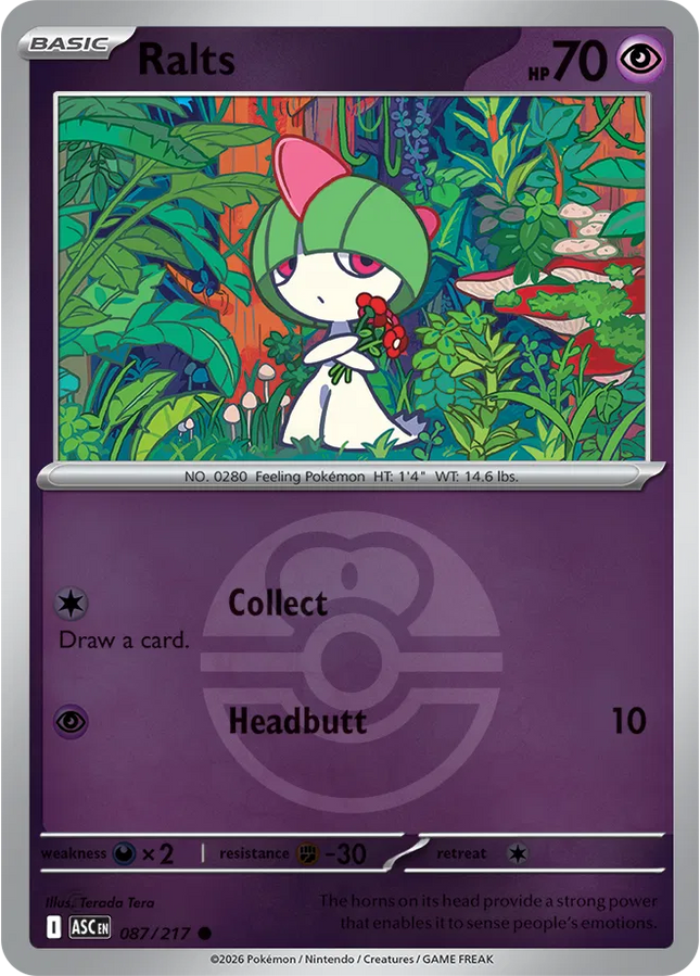 Ralts (Love Ball) Ascended Heroes Common 087/217