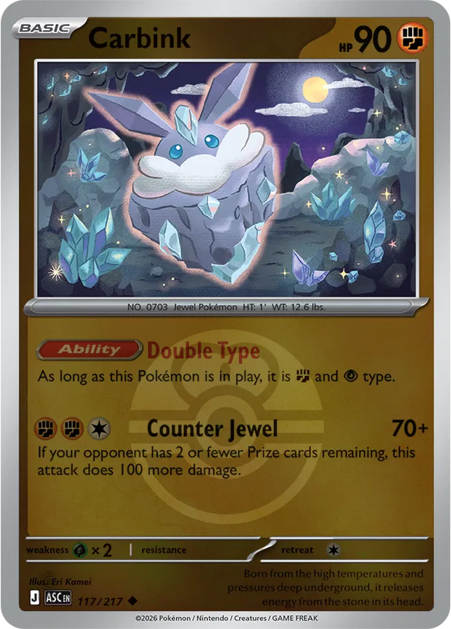 Carbink (Love Ball) Ascended Heroes Uncommon 117/217
