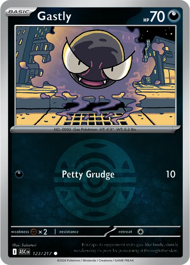 Gastly (Dusk Ball) Ascended Heroes Common 123/217
