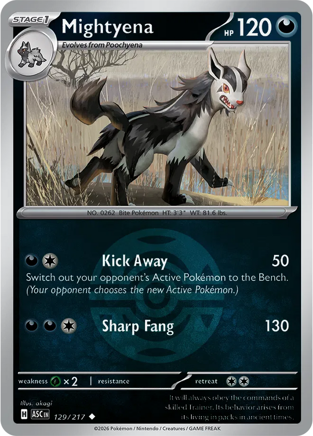 Mightyena (Dusk Ball) Ascended Heroes Uncommon 129/217