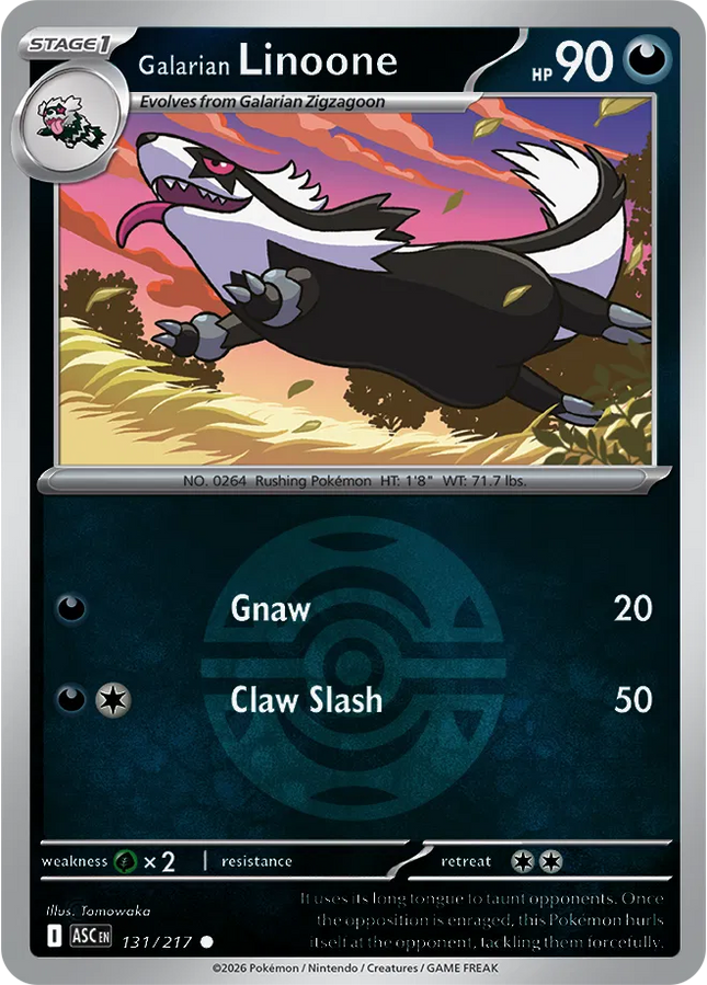 Galarian Linoone (Dusk Ball) Ascended Heroes Common 131/217