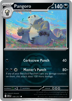Pangoro (Love Ball) Ascended Heroes Uncommon 140/217
