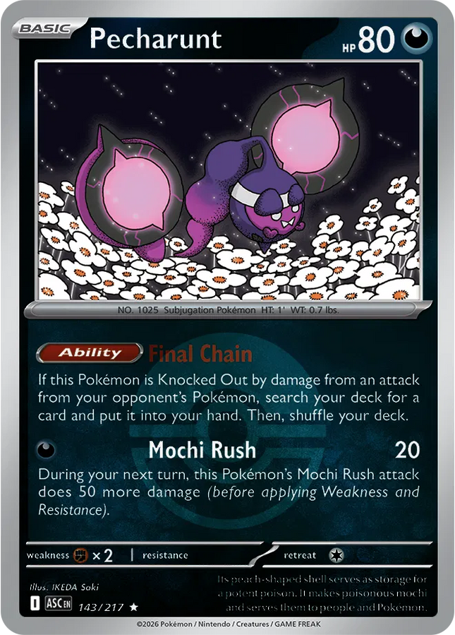 Pecharunt (Poke Ball) Ascended Heroes Rare 143/217