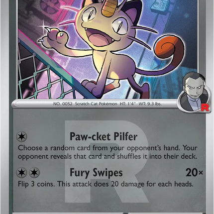 Team Rocket's Meowth (Team Rocket) Ascended Heroes Common 161/217