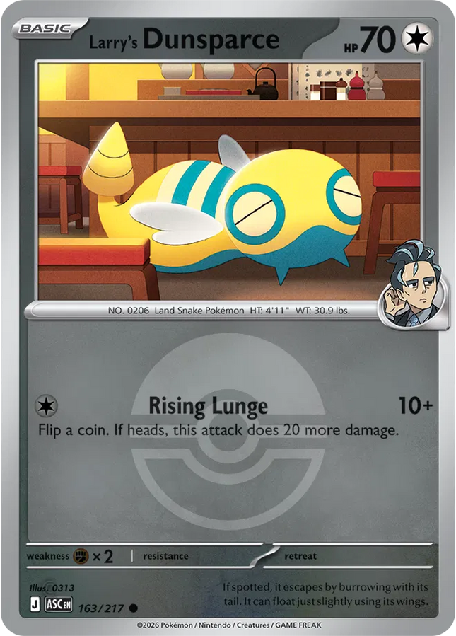 Larry's Dunsparce (Poke Ball) Ascended Heroes Common 163/217