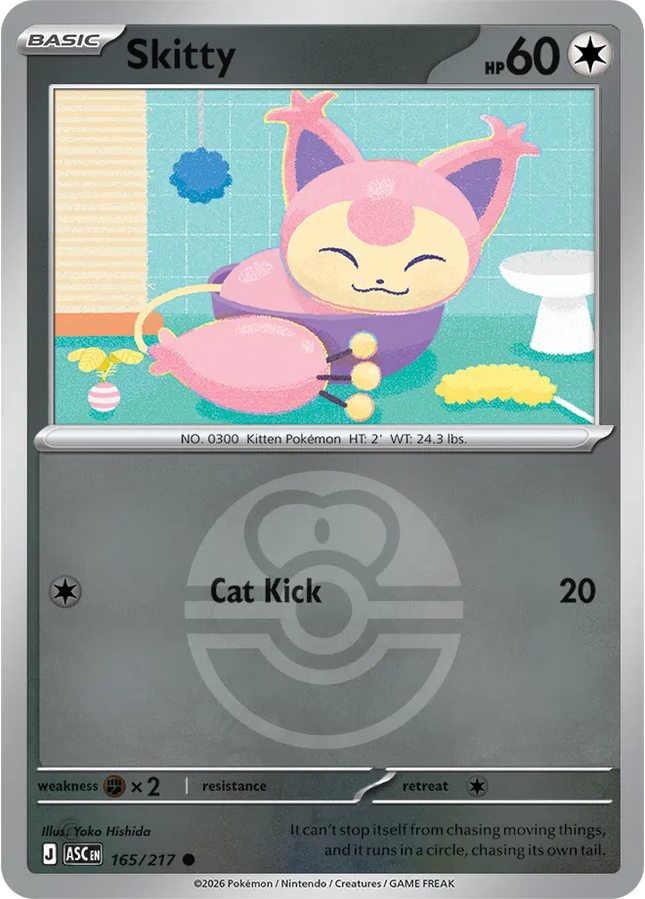 Skitty (Love Ball) Ascended Heroes Common 165/217