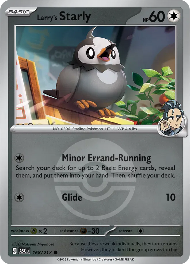 Larry's Starly (Poke Ball) Ascended Heroes Common 168/217