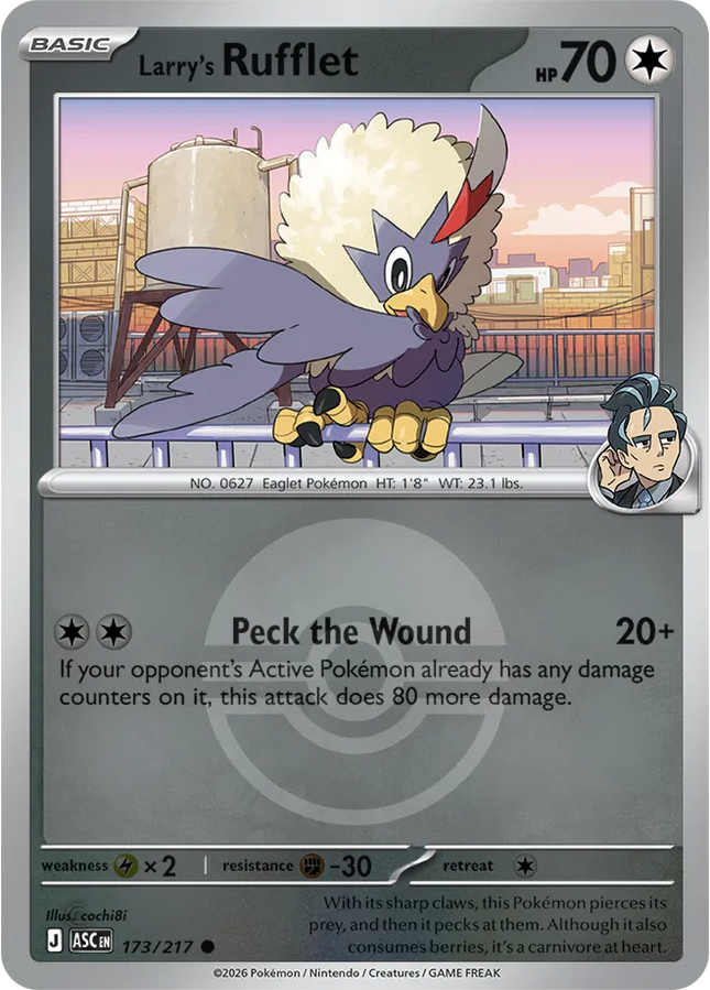 Larry's Rufflet (Poke Ball) Ascended Heroes Common 173/217