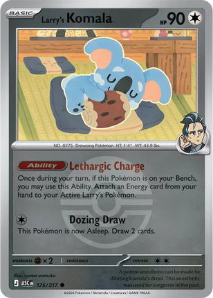 Larry's Komala (Poke Ball) Ascended Heroes Common 175/217