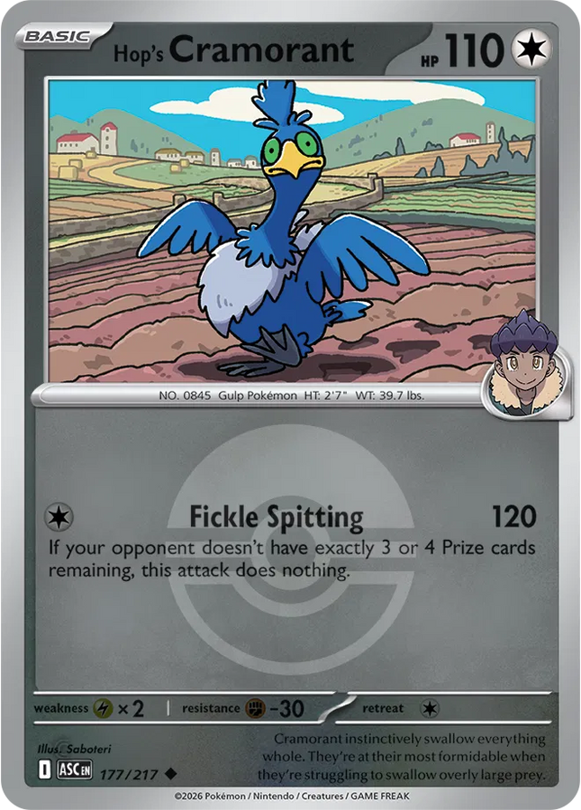 Hop's Cramorant (Poke Ball) Ascended Heroes Uncommon 177/217