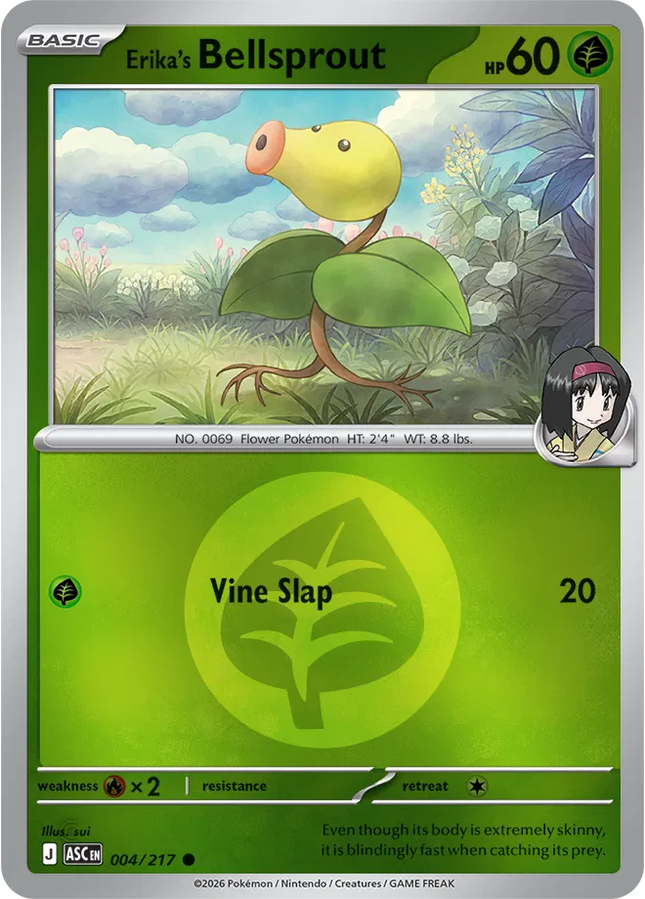 Erika's Bellsprout (Energy Symbol Pattern) Ascended Heroes Common 004/217