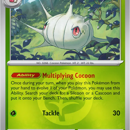 Silcoon (Energy Symbol Pattern) Ascended Heroes Common 012/217