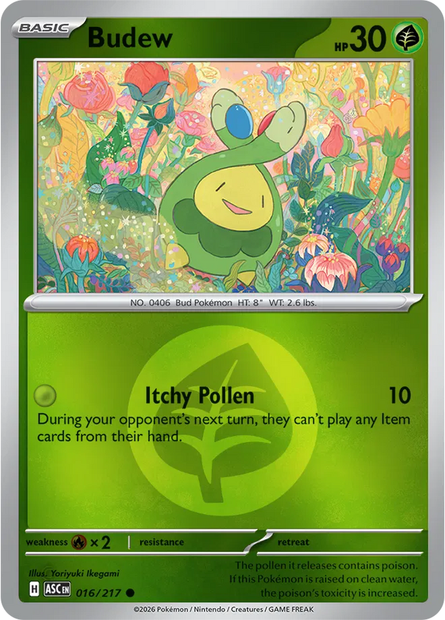 Budew (Energy Symbol Pattern) Ascended Heroes Common 016/217