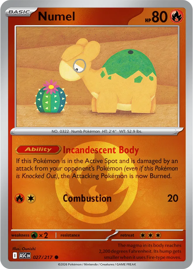 Numel (Energy Symbol Pattern) Ascended Heroes Common 027/217