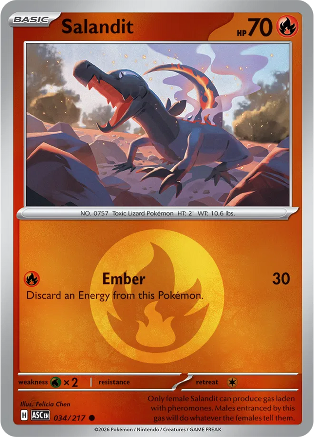 Salandit (Energy Symbol Pattern) Ascended Heroes Common 034/217