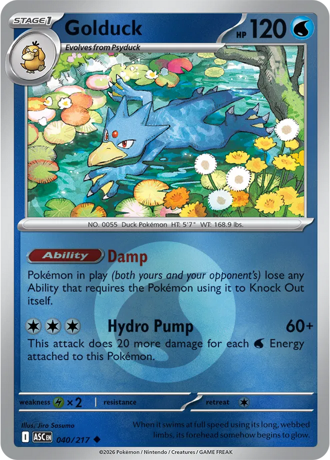 Golduck (Energy Symbol Pattern) Ascended Heroes Uncommon 040/217