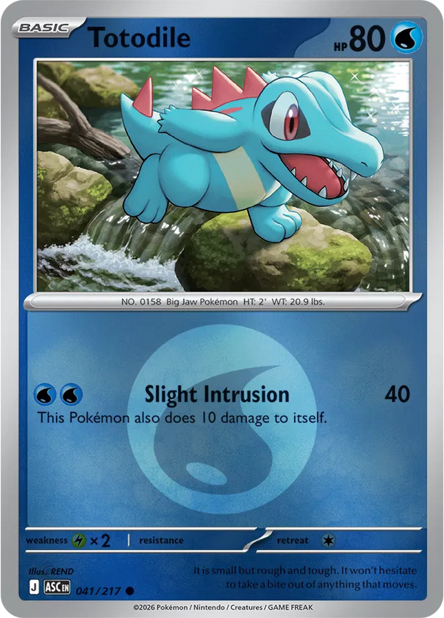 Totodile (Energy Symbol Pattern) Ascended Heroes Common 041/217