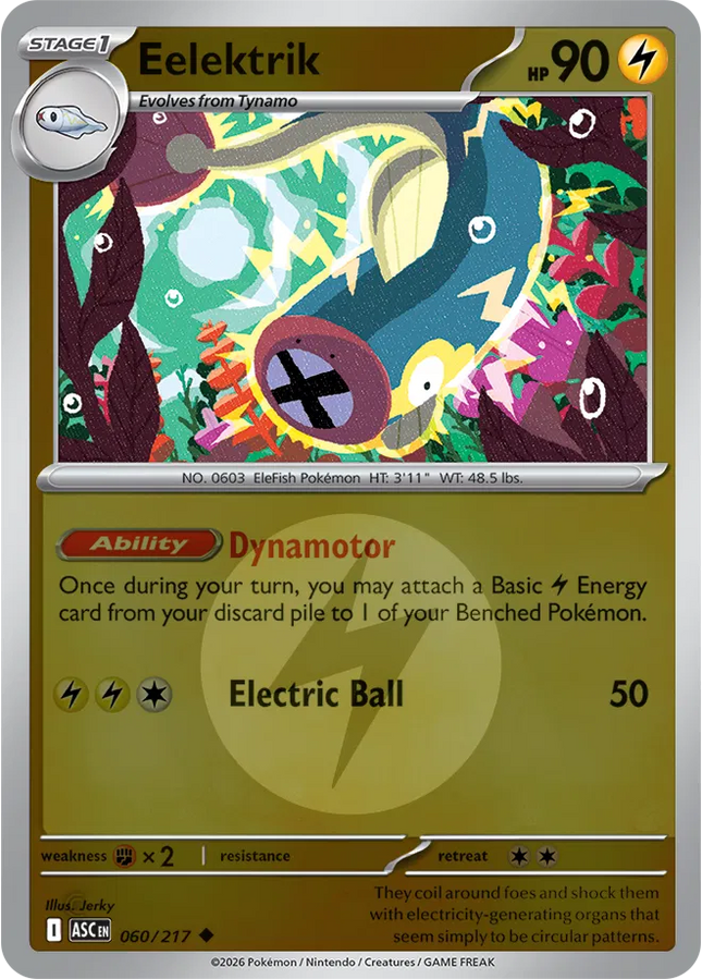 Eelektrik (Energy Symbol Pattern) Ascended Heroes Uncommon 060/217
