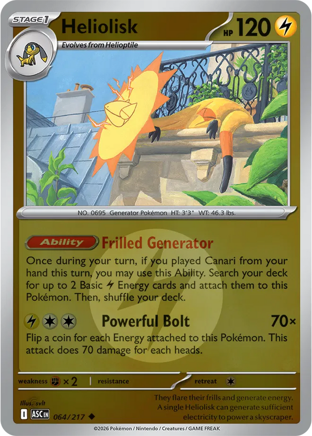 Heliolisk (Energy Symbol Pattern) Ascended Heroes Uncommon 064/217