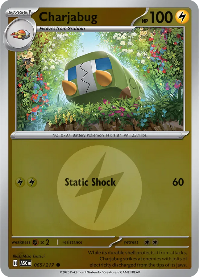 Charjabug (Energy Symbol Pattern) Ascended Heroes Common 065/217