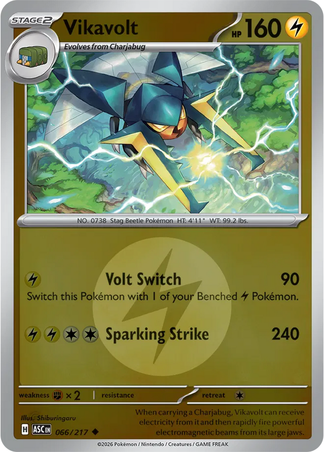 Vikavolt (Energy Symbol Pattern) Ascended Heroes Uncommon 066/217