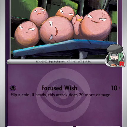 Team Rocket's exeggcute (Energy Symbol Pattern) Ascended Heroes Common 077/217