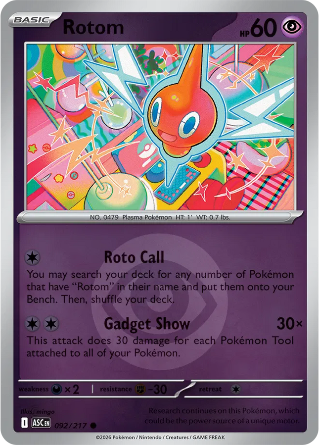 Rotom (Energy Symbol Pattern) Ascended Heroes Common 092/217