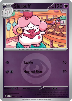 Slurpuff (Energy Symbol Pattern) Ascended Heroes Uncommon 094/217