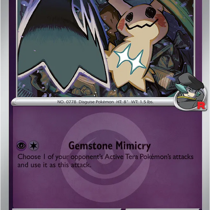 Team Rocket's Mimikyu (Energy Symbol Pattern) Ascended Heroes Uncommon 097/217