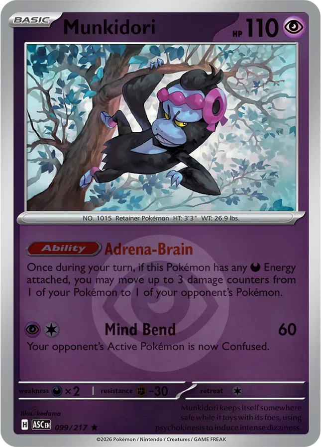 Munkidori (Energy Symbol Pattern) Ascended Heroes Rare 099/217