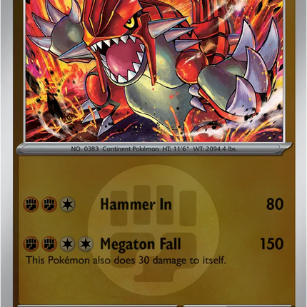 Groudon (Energy Symbol Pattern) Ascended Heroes Rare 108/217