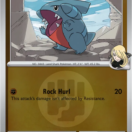 Cynthia's Gible (Energy Symbol Pattern) Ascended Heroes Common 109/217