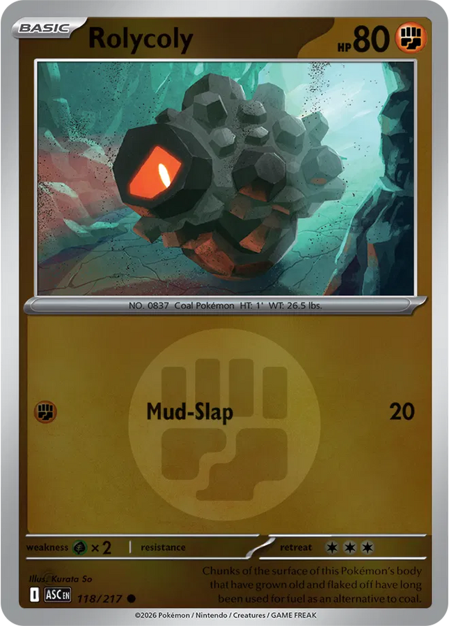 Rolycoly (Energy Symbol Pattern) Ascended Heroes Common 118/217