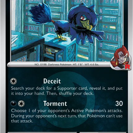 Team Rocket's Murkrow (Energy Symbol Pattern) Ascended Heroes Common 126/217