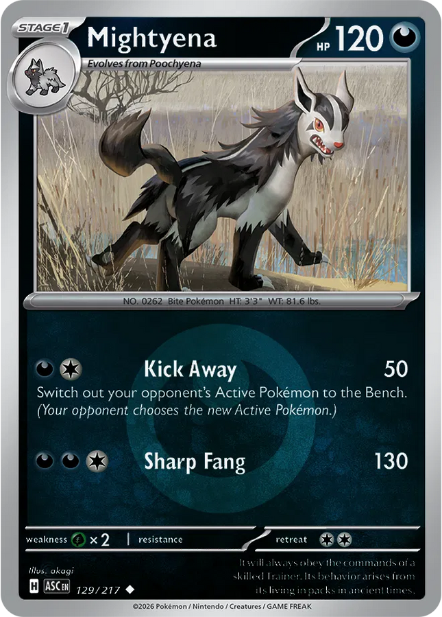 Mightyena (Energy Symbol Pattern) Ascended Heroes Uncommon 129/217
