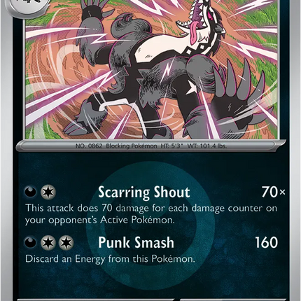 Galarian Obstagoon (Energy Symbol Pattern) Ascended Heroes Uncommon 132/217