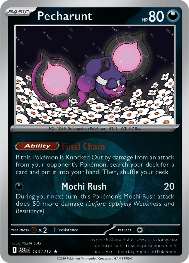 Pecharunt (Energy Symbol Pattern) Ascended Heroes Rare 143/217