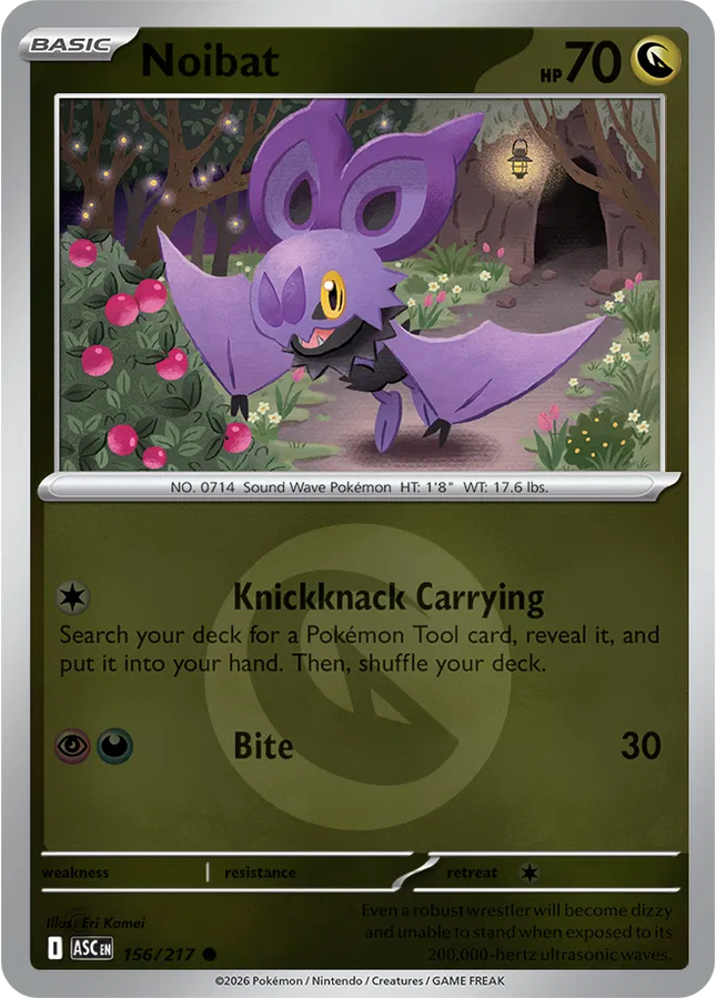 Noibat (Energy Symbol Pattern) Ascended Heroes Common 156/217
