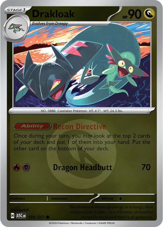 Drakloak (Energy Symbol Pattern) Ascended Heroes Common 159/217