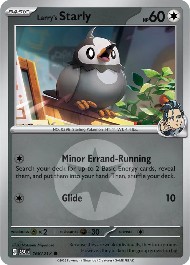 Larry's Starly (Energy Symbol Pattern) Ascended Heroes Common 168/217