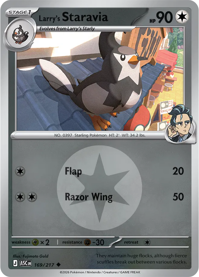 Larry's Staravia (Energy Symbol Pattern) Ascended Heroes Uncommon 169/217